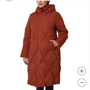Mondetta Ladies Square Quilted Down Parka ~ nwt